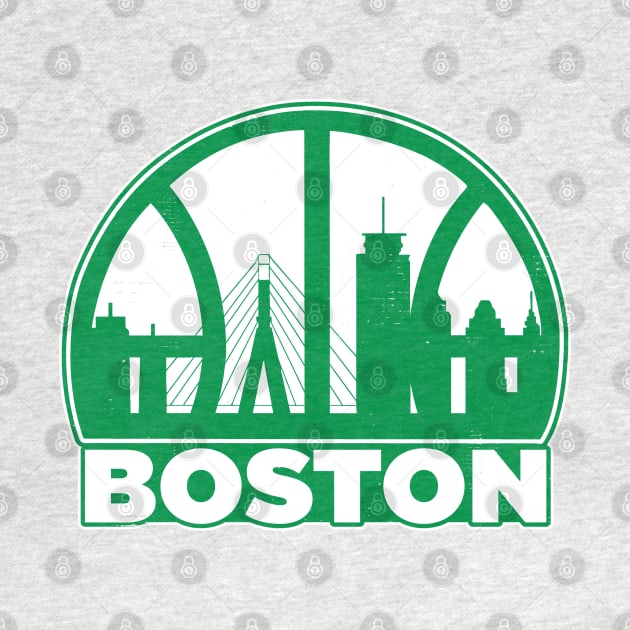 Boston Basketball Skyline by darklordpug